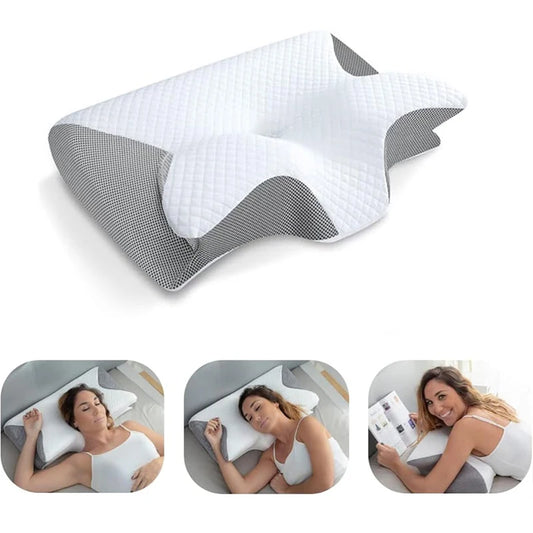 2-in-1 Memory Foam Neck Support Pillow